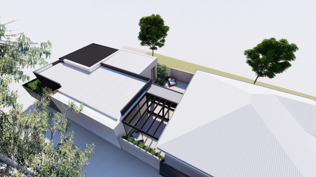 Coode St Residence-Bayswater-Superseed Architecture-10 Coode St Residence-Bayswater-Superseed Architecture-10-Axomotetric top view addition