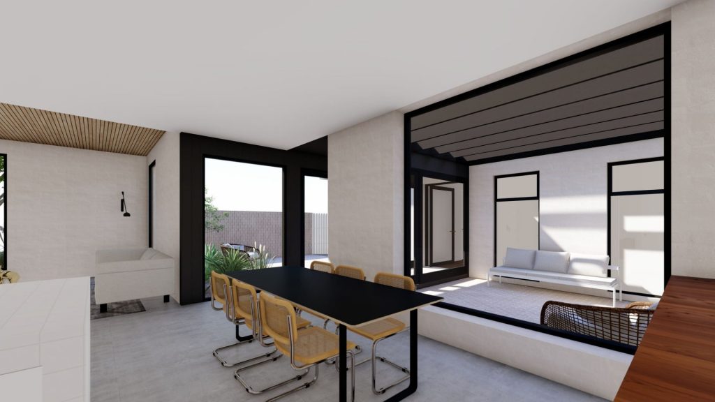 Coode St Residence-Bayswater-Superseed Architecture-15 Coode St Residence-Bayswater-Superseed Architecture-15-bagged brick dinnig room