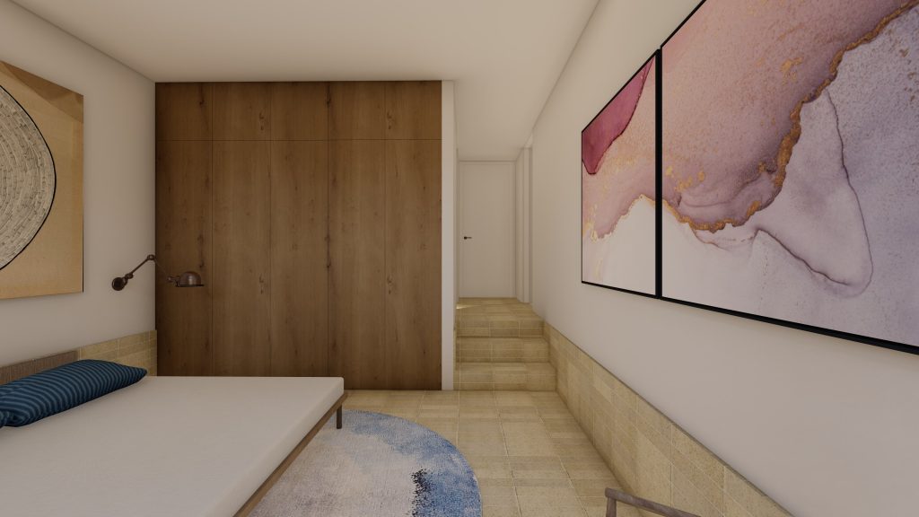Hadfield Residence-Mosman Park-Superseed Architecture-19 Hadfield Residence-Mosman Park-Superseed Architecture-19-sunken bedroom robe timber wall