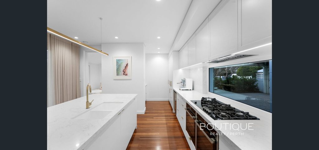 McGregor Residence-Floreat-Superseed Architecture-09 McGregor Residence-Floreat-Superseed Architecture-09-white shaker kitchen copper light